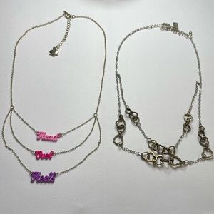 2 Muliple Chain Necklaces